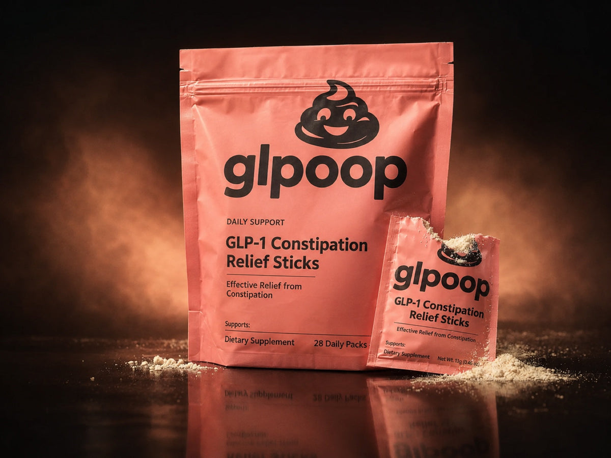 Glpoop GLP-1 Constipation Relief Sticks — Peach Mango